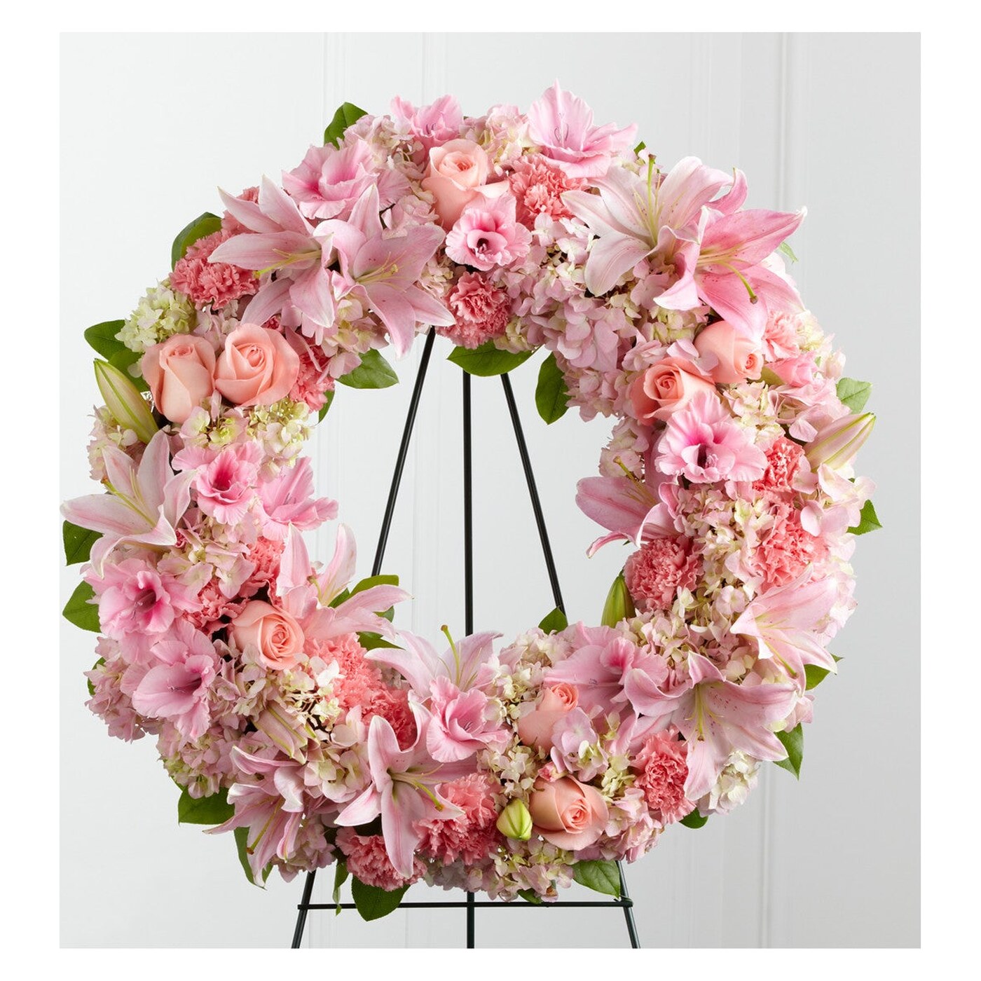 Loving Remembrance Wreath flower arrangement