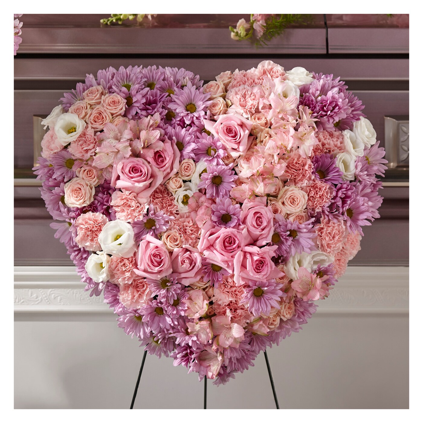 Heaven's Light Heart flower arrangement