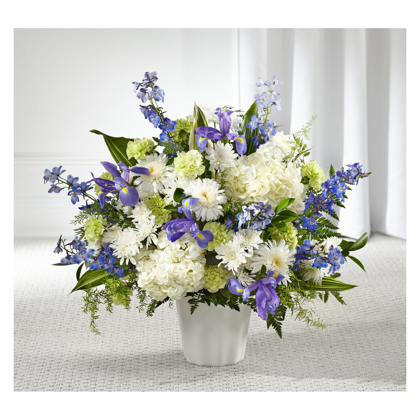 Soft Serenity Floor Basket flower arrangement