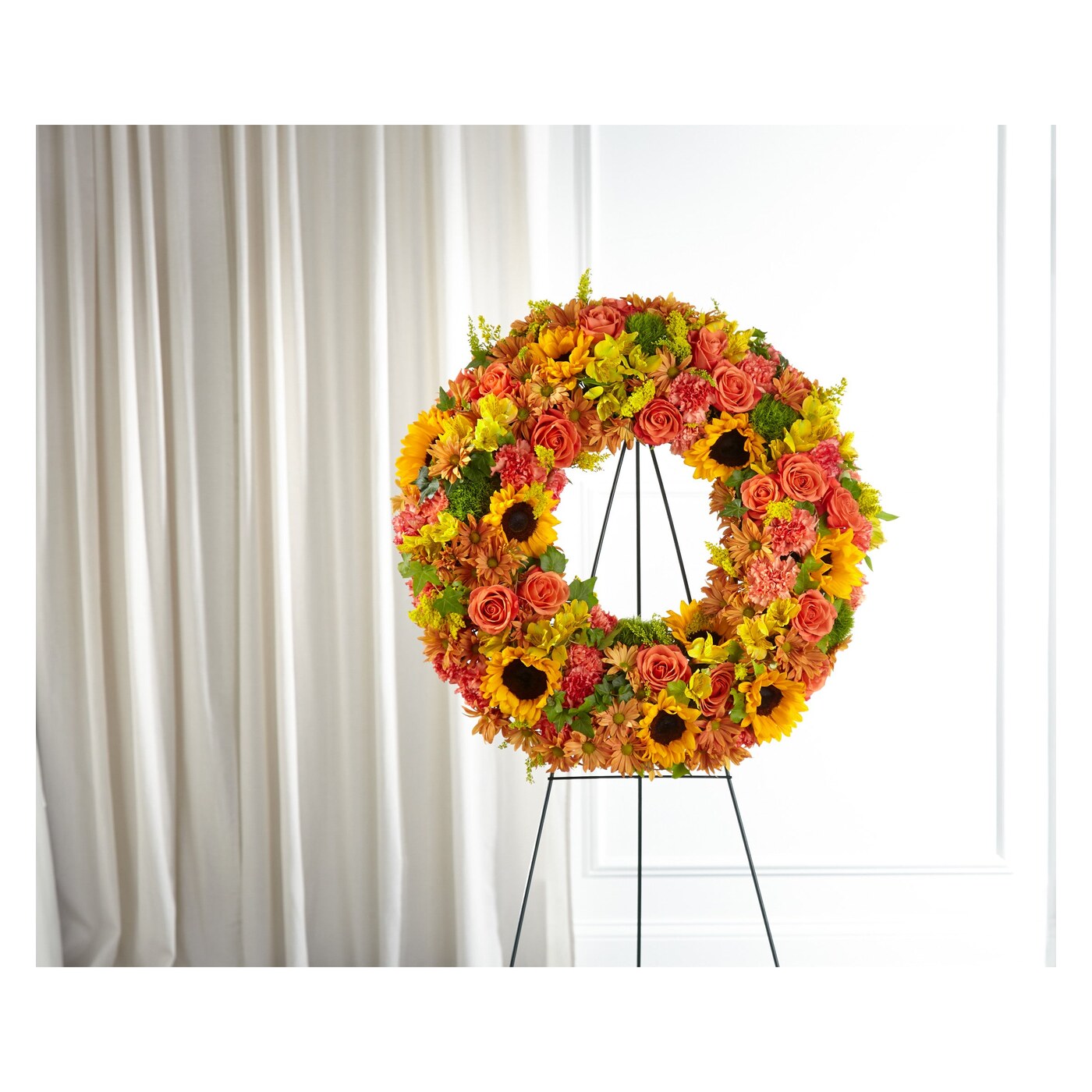 Autumnal Memories Wreath (Standard) flower arrangement